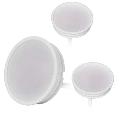 Afbeelding van HCFEI 3 x LED module plat dimbaar 230V 3W voor inbouwspots MR16 warm wit 3000K vervanging GU10 Ø 50mm inbouwraam lamp