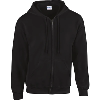 Afbeelding van Gildan Heavy Blend Adult Full Zip Hooded Sweatshirt GI18600 Black