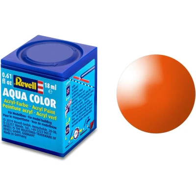 Afbeelding van Oranje Glanzend Aqua Color 18 Ml Revell Modelbouwverf Op Waterbasis