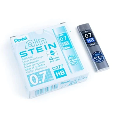 Afbeelding van Pentel C277 HBO Ain steen fijne vulling, lijndikte 0,7 mm, hardheidsgraad HB, 40 vullingen per doos