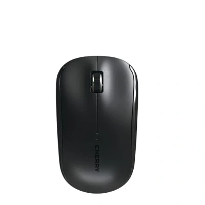 Afbeelding van CHERRY MW 2200, Draadloze Laptopmuis, 2,4 GHz Radio, Ambidexter, 1300 dpi, Verchroomd Scrollwiel, incl. Draagtas, Werkt op Batterijen, Zwart