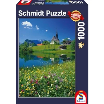 Afbeelding van Schmidt Spiele Inzell Einsiedlhof en de Sint Nicolaaskerk (1000 onderdelen)