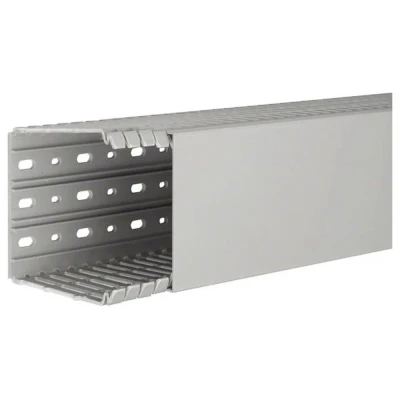 Afbeelding van Hager tehalit ba7 bedradingskoker hxbxl 100x100x2000mm doorsnede 8488mm2 bodemperforatie steengrijs ral7030 ba7100100