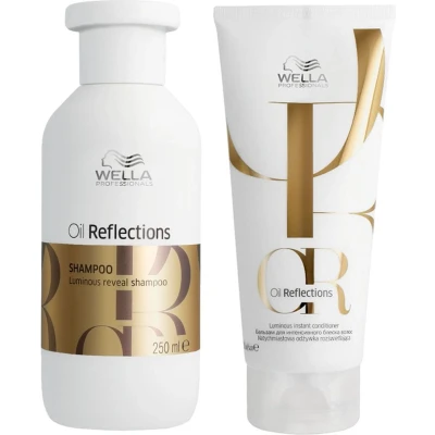 Afbeelding van Wella Oil Reflections Shampoo 250ml + Conditioner 200ml bundel/set/pakket