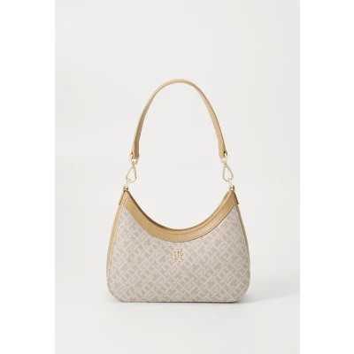 Afbeelding van Tommy Hilfiger Shoulder BAG Handtas, Dames, Maat: One Size, Khaki
