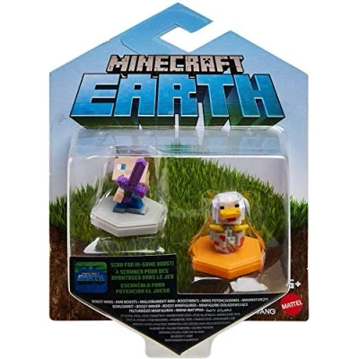 Afbeelding van Minecraft Earth Boost Mini Figures 2 Pack Steve &amp; Chicken