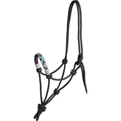 Afbeelding van Waldhausen Touwhalster Pearls Zwart Pony