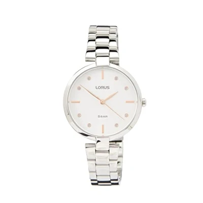 Afbeelding van Lorus RG233VX9 Horloge staal zilverkleurig wit 32 mm