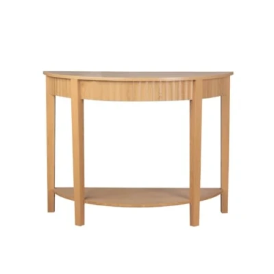 Afbeelding van CALICOSY Afgeronde console met golfeffect en 2 niveaus, hoogte 76 cm BOLOGNE