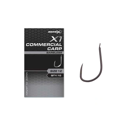 Afbeelding van Matrix X1 Commercial Carp Witvis haken Weerhaakloos Size 14 (10 Stuks)