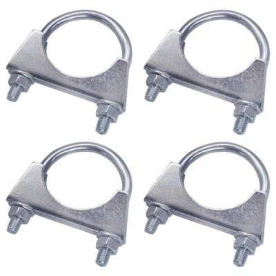 Afbeelding van SKIR&#039;CO (4 stuks) Buisklemmen voor buisdiameter 60 mm, U bout binding, verzinkt buisbeugels