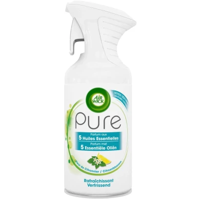 Afbeelding van Airwick Luchtverfrisser Spuitbus Pure Essential Oils Citroenbloesem 250 ml