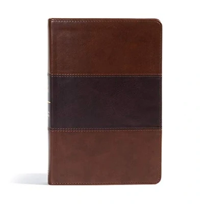 Afbeelding van CSB Giant Print Reference Bible, Saddle Brown Leathertouch, Indexed