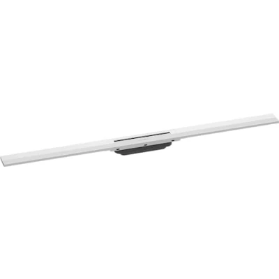 Afbeelding van hansgrohe Kant en klare douchegoot RainDrain Flex, afvoergoot 1000 mm, vloerafvoer douche in te korten, mat wit