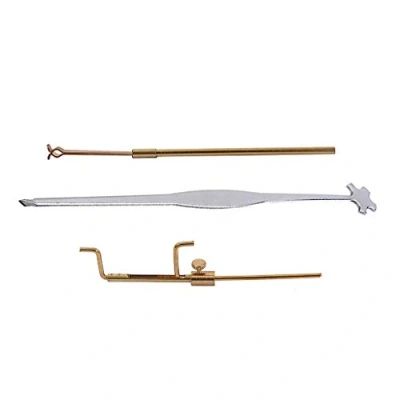 Afbeelding van Alnicov Viool Luthier Installeren Reparatie Tool Kit Sound Post Gauge &amp; Retriever Clip Setter