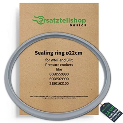 Afbeelding van Reserveonderdeel afdichtingsring voor snelkookpan Silit en WMF afdichtring deksels 3 l 4,5 6,5 8,5 (voor pannen met binnendiameter 22 cm)
