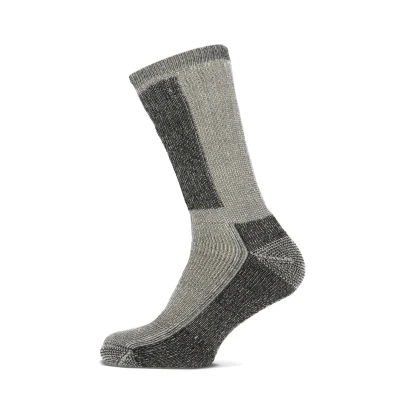 Afbeelding van Basset Socks Merino Thermo Off White Black Maat 43 46