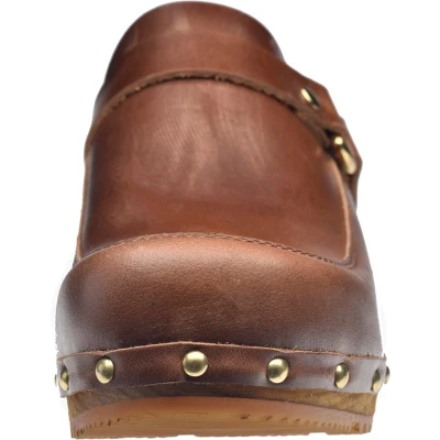 Afbeelding van Sanita Lillen OPEN Clogs, Dames, Maat: 42, Brown Leer
