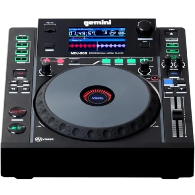 Afbeelding van Gemini Sound MDJ 900 professionele USB MIDI mediaspeler 8 inch LCD scherm (zwart)