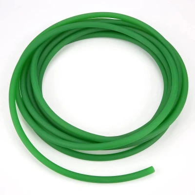 Afbeelding van Transmissie PU Ronde Riem, Groen Polyurethaan Riem Ruw Oppervlak voor Aandrijftransmissie(8mm*5m)