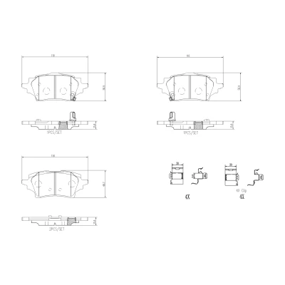 Afbeelding van Brembo Remblokset P 83 178