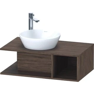 Afbeelding van Duravit D neo wastafelonderbouwkast hangend noten donker (800 x 260