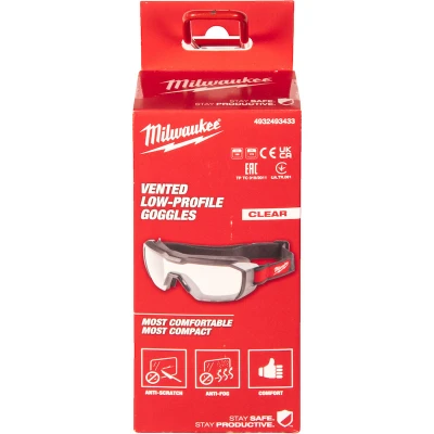 Afbeelding van MILWAUKEE 4932493433 compacte ruimzichtbril geventileerd helder