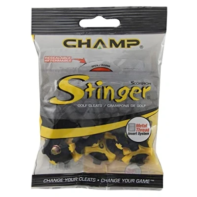 Afbeelding van Champ Unisex&#039;s Golf Stinger 22 Plus Key Soft Spike Zwart, Klein, Veelkleurig, Standaard 75610