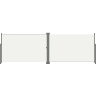 Afbeelding van vidaXL Windscherm uittrekbaar 200x600 cm crèmekleurig