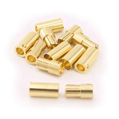 Afbeelding van OliRC 6pairs 6.5mm Gold Plated Male and Female Bullet Banana Connectors Plugs for DIY RC Battery ESC Motor(C118 6)