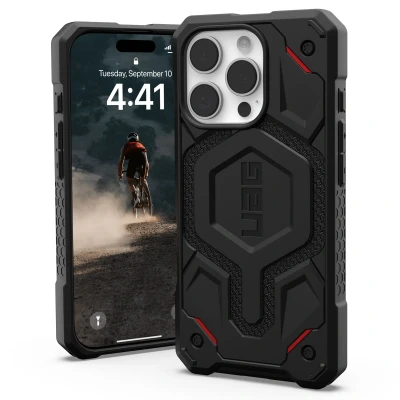 Afbeelding van Apple iPhone 16 Pro MagSafe Hoesje Kunststof UAG Hardcase/Backcover Zwart Telefoonhoesje Shockproof/Valbescherming