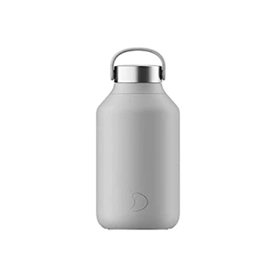 Afbeelding van Thermosfles Grijs Granite Grey 500 Ml Siliconen/RVS/Kunststof Chilly&#039;s Series 2 7,5 X 22 Cm
