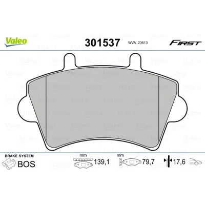 Afbeelding van Valeo Remblokset 301537