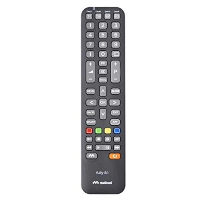 Afbeelding van Meliconi Fully 8.1 afstandsbediening IR Draadloos DVD/Blu ray, SAT, Sky, TV Drukknopen