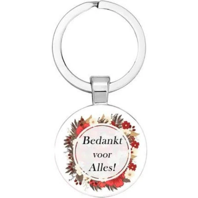 Afbeelding van Akyol Bedankt voor alles Sleutelhanger afscheid Bedank cadeau Afscheidnemer Leuk kado iemand die neemt 2,5 x CM