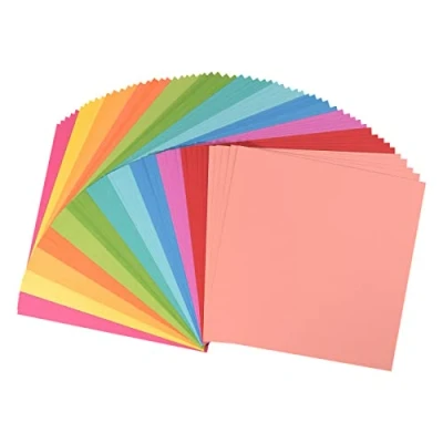 Afbeelding van Vaessen Creative Florence Cardstock papier, lichte tinten, 216 g/m², vierkant, 30,5 x cm, 60 stuks, glad, voor scrapbooking, kaarten maken, stansen en ander papierhandwerk