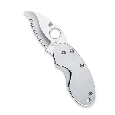 Afbeelding van Spyderco Volwassenen mes Cricket roestvrij staal met Spyder Edge, zilver, niet van toepassing