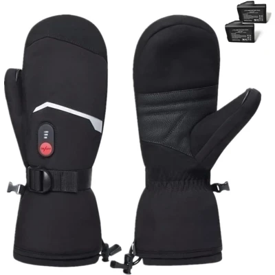 Afbeelding van Verwarmde Wanten voor Mannen en Vrouwen Oplaadbare Elektrische Handschoenen Winter Handwarmers Geschikt Skiën, Wandelen, Hardlopen, Kamperen Buitensporten Touchscreen