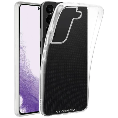 Afbeelding van Vivanco Super Slim Backcover Samsung Galaxy S23 Transparant Inductieve lading