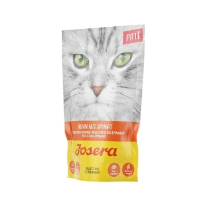 Afbeelding van 16x85g Kip met Spinazie Josera Paté Kattenvoer nat