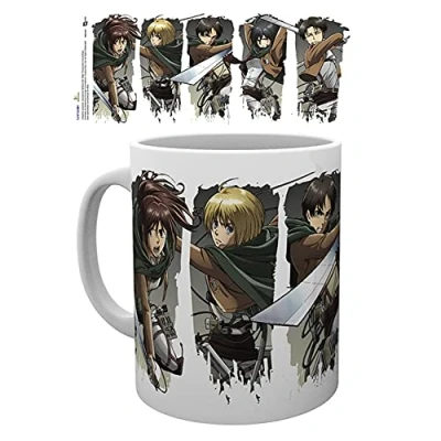 Afbeelding van Attack On Titan Season 2 Character Montage Mok Beker