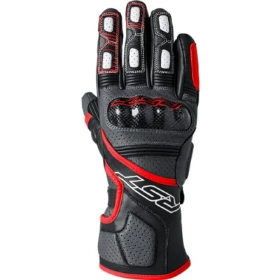 Afbeelding van RST Fulcrum CE geperforeerde lederen sport motorhandschoenen (grijs, rood, zwart, L)
