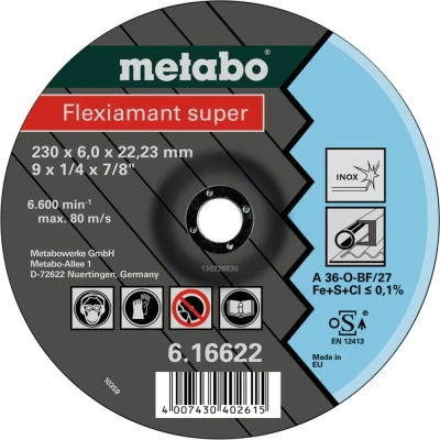 Afbeelding van Metabo Accessoires Afbraamschijf Ø 115x6,0x22,2 RVS Flexiamant super 25 stuks 616739000