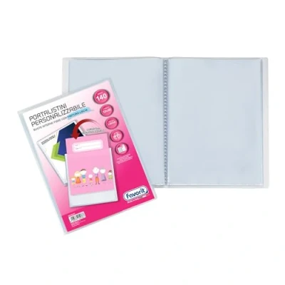 Afbeelding van Favorit, Showboek personaliseerbaar, 140 gladde enveloppen, voorvak, 22 x 30 cm, transparant