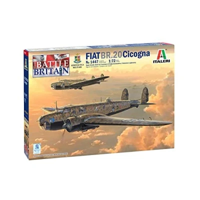 Afbeelding van 1:72 Italeri 1447 FIAT BR.20 Cicogna Plastic Modelbouwpakket