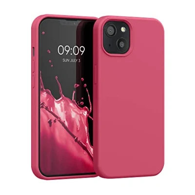 Afbeelding van kwmobile telefoonhoesje compatibel met Apple iPhone 13 hoesje Zachte case voor smartphone Back cover in awesome pink