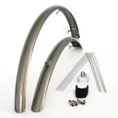 Afbeelding van Eurofender Spatbordset Elegance 28&quot; x 46 mm smoke / titanium