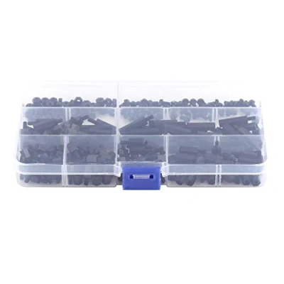 Afbeelding van Nylon standoff Set M2/M3 Mannelijke/Vrouwelijke Zeshoekige Spacer Schroefmoer Assortiment Kit voor PCB Boards met Opbergdoos 250 stks/set M3 male A