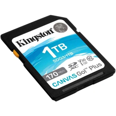 Afbeelding van Kingston Technology 1TB SDXC Canvas Go Plus 170R C10 UHS I U3 V30