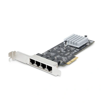 Afbeelding van StarTech.com 4 Port 2.5Gbps NBASE T PCIe Netwerkkaart, Intel I225 V, Quad Computer Ethernet Ada